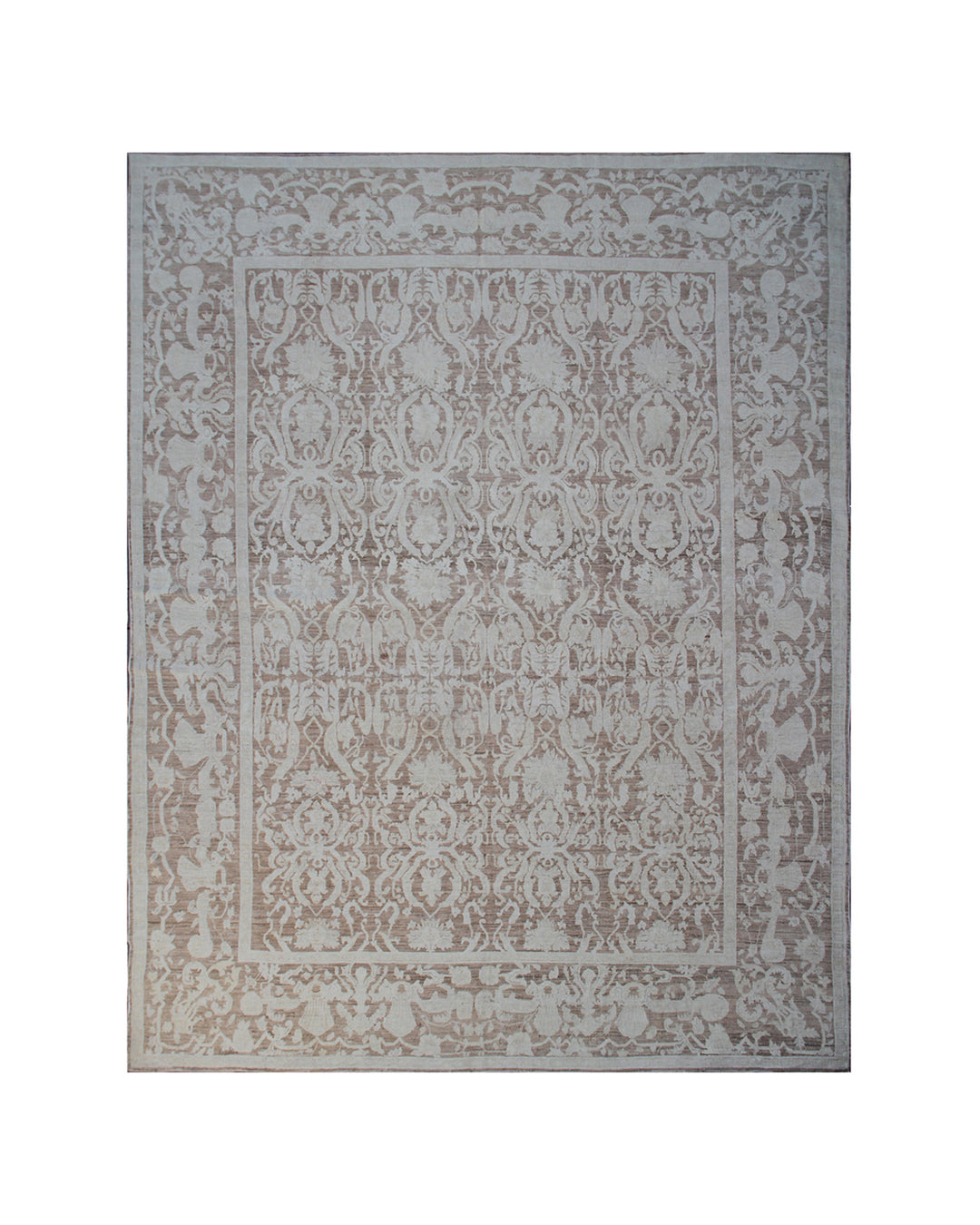 10'x13' Wool & Silk Area Rug | Ukrainian Design Luxury Rug