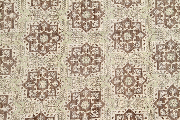 10'x13' Wool Earthtone Rug |Ariana European Design Rug