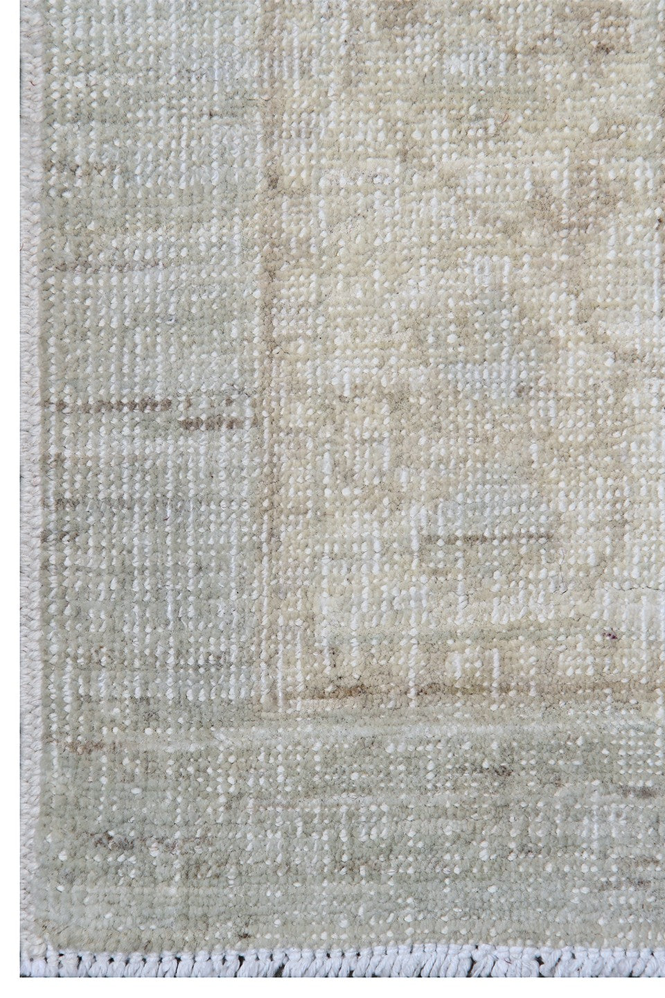 Textured rug with a neutral color palette