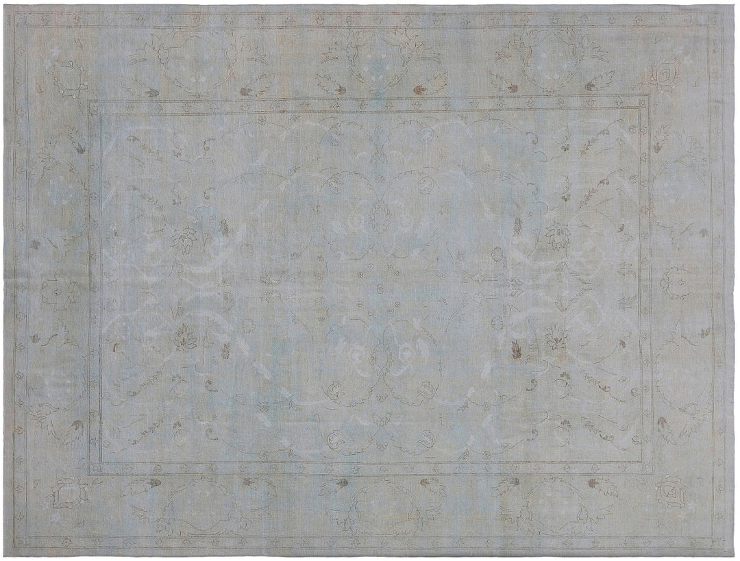 10'x14' Ariana fine quality Polonaise traditional luxury rug woven in organic wool and silk highlights
