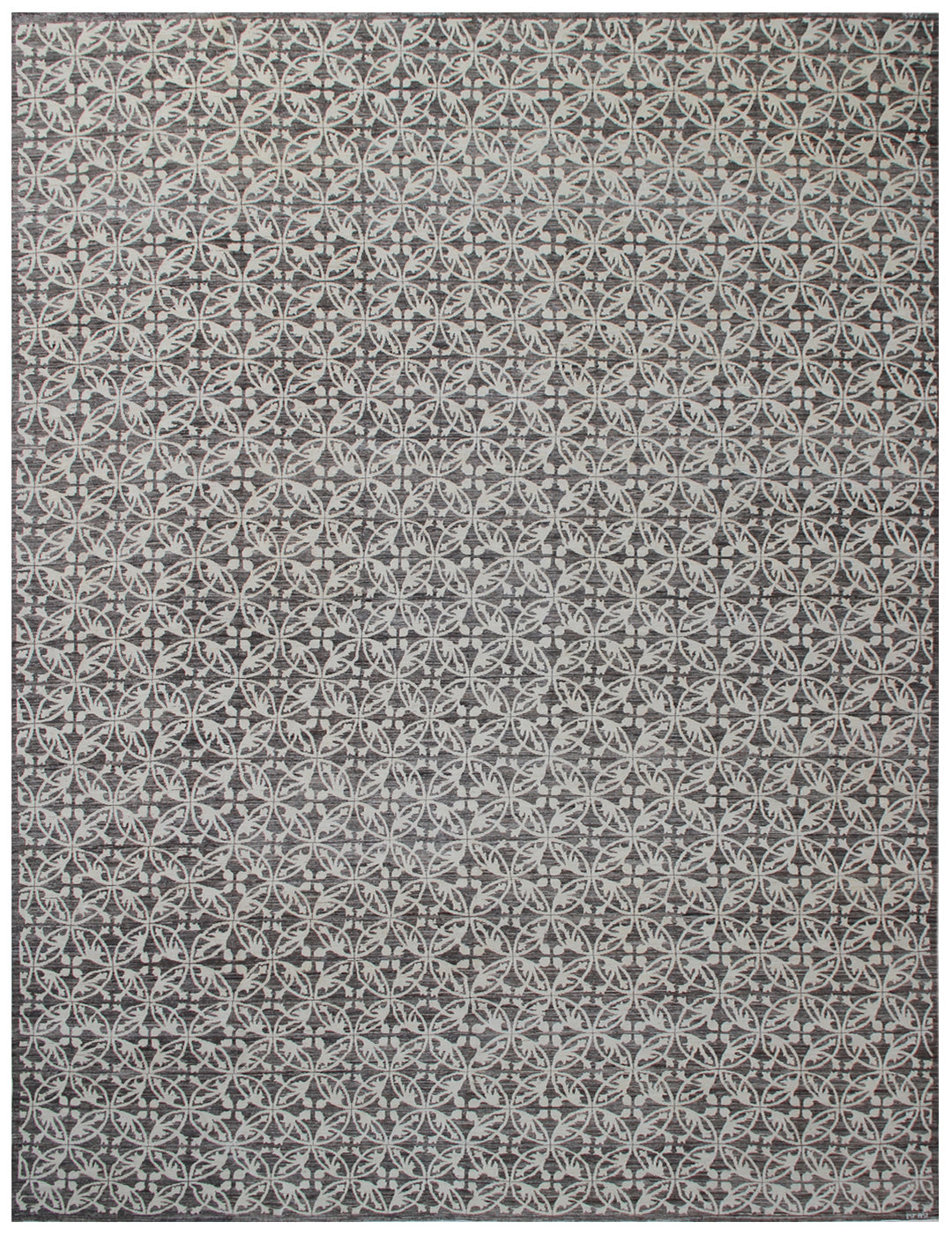 Brown Wool Area Rug | Ariana Modern Brown White Rug