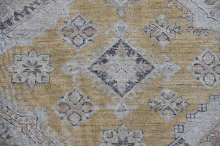 Geometric Rug | Yellow & Blue | Ariana Hazara Rug