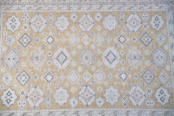 Ariana Hazara Geometric Tribal Hand-Knotted Wool Rug 14'1" x 10'5"