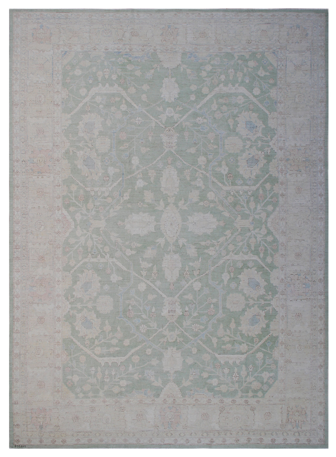 10'x14' Green Wool Rug | Ariana Transitional | Persian Rug