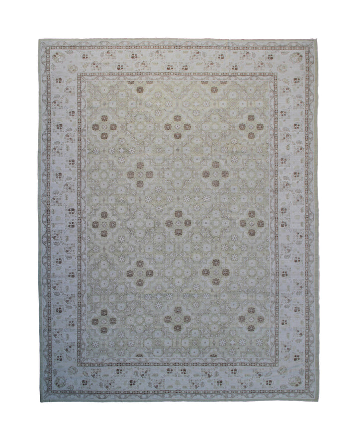 10'x14' Hand-knotted Rug | Organic Wool | Transitional Design Rug
