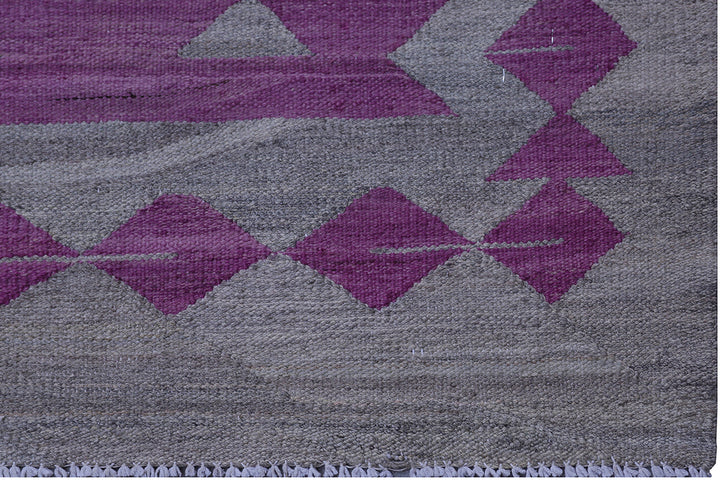 10'x14' Modern Kilim Rug | Handwoven Maimana Kilim Rug