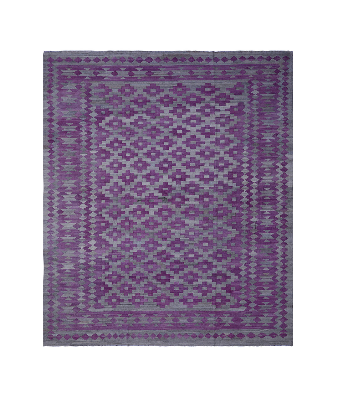 10'x14' Modern Kilim Rug | Handwoven Maimana Kilim Rug