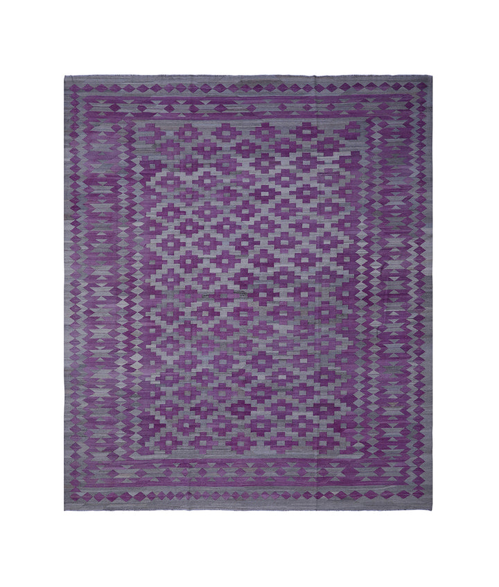 10'x14' Modern Kilim Rug | Handwoven Maimana Kilim Rug