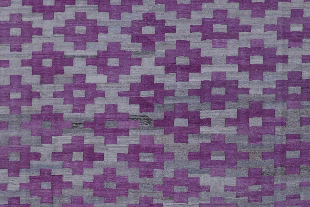 10'x14' Modern Kilim Rug | Handwoven Maimana Kilim Rug