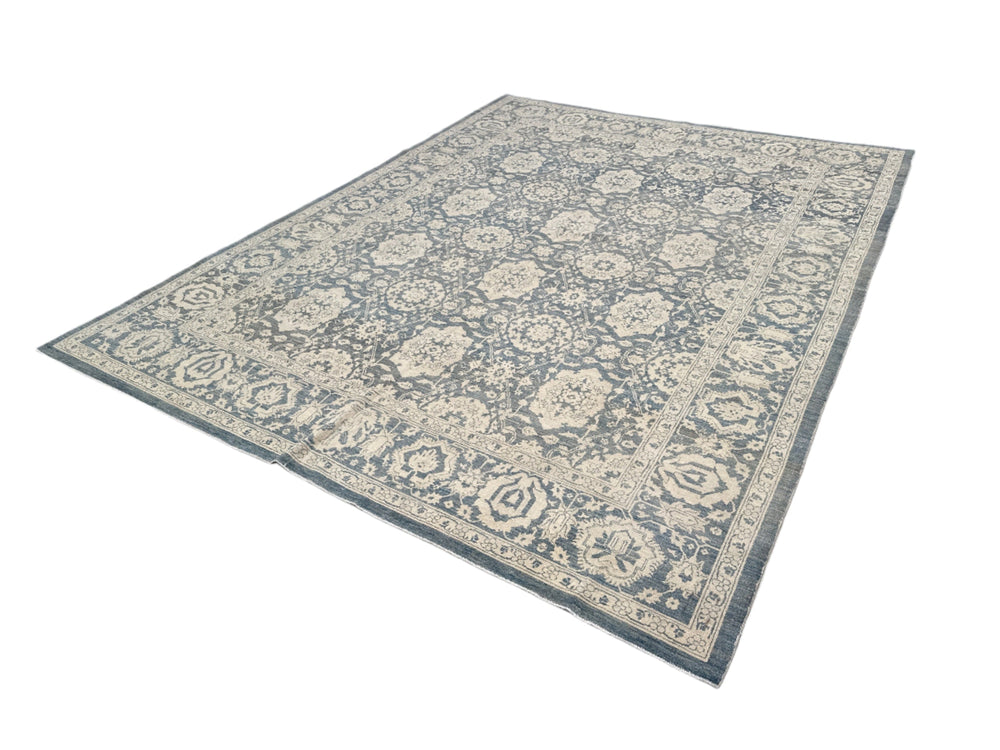 10'x14' Navy Blue Agra 505 Design Ariana Traditional Rug