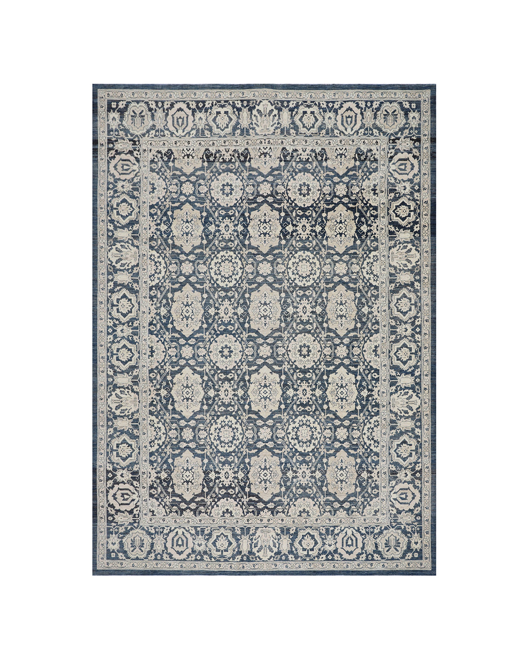 10'x14' Afghan Rug | Navy Blue Agra 505 Design Ariana Traditional Rug