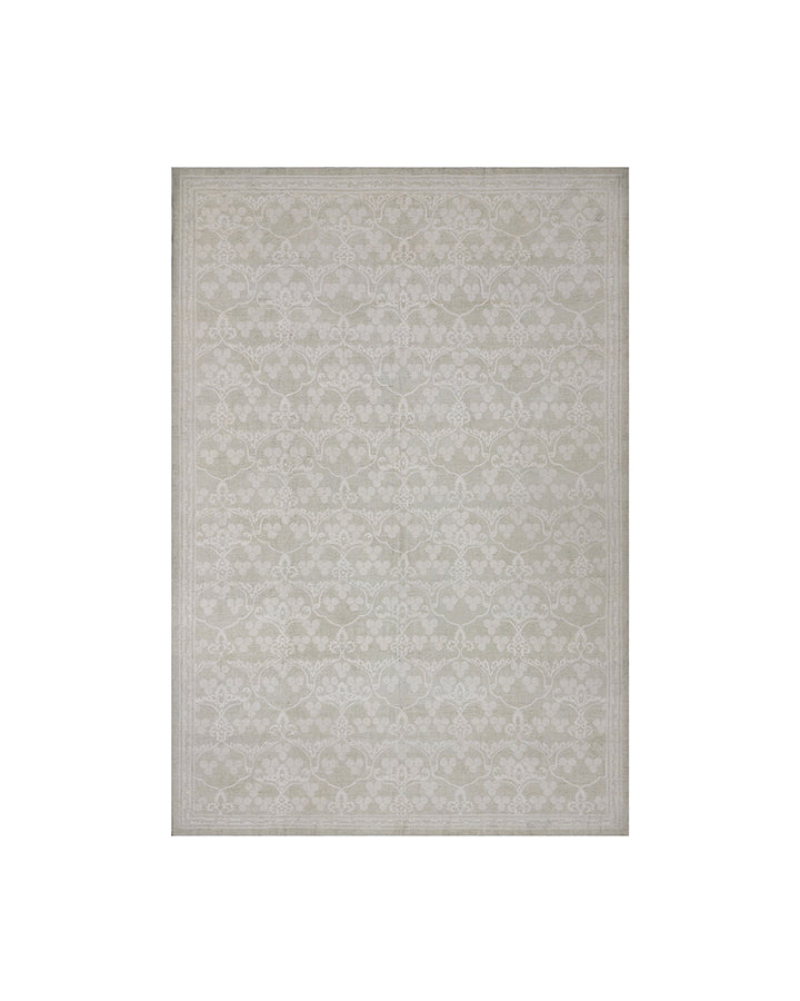 Textured gray rug on a white background