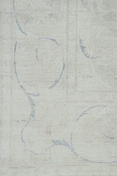 10'x14' Vintage-Style Afghan Polonaise Rug | Light Blue & Beige | Ariana Rugs