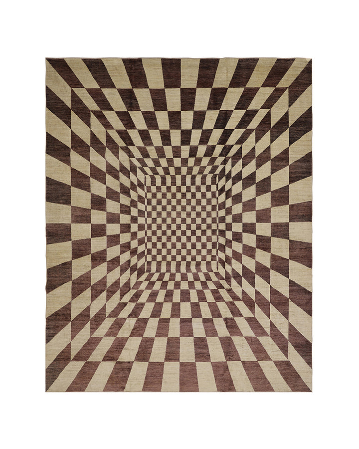 10'x14' Wool Area Rug | Ariana Geometric Modern Rug