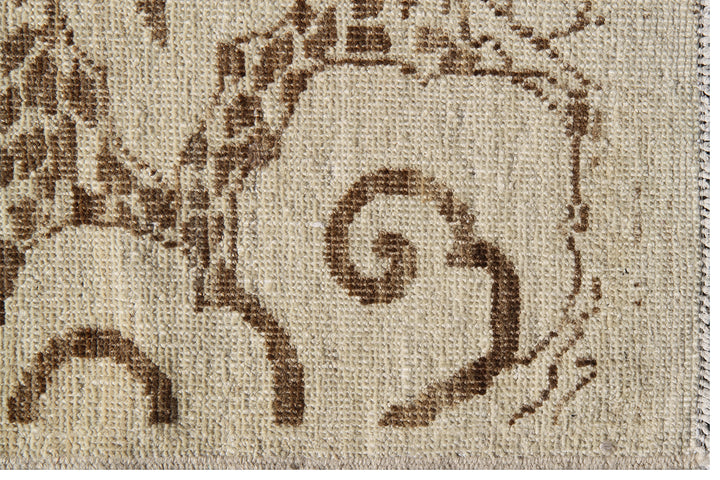 10'x14' Wool Area Rug | Earthtone | Asian Design Modern Rug