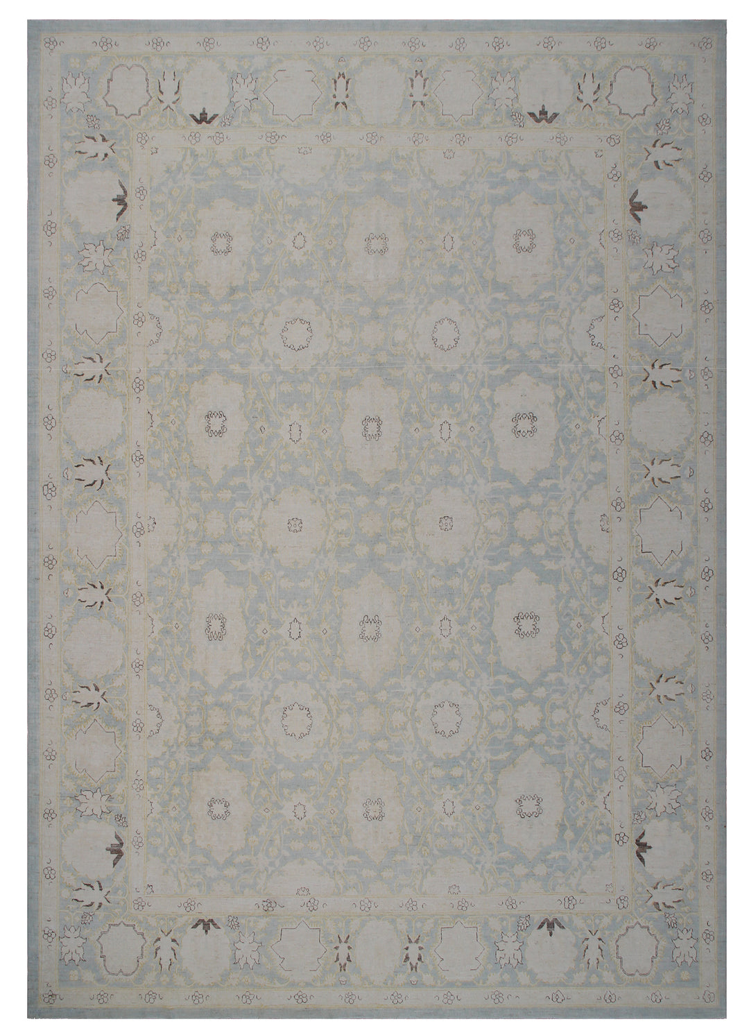 10'x14' Wool Area Rug | Soft Blue Hand-knotted Rug | Ariana Rgs