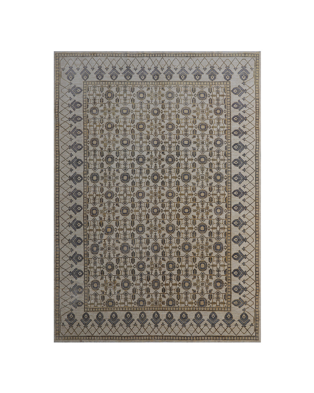 10'x14' Wool rug | Ariana Transitional | Geometric Design Rug
