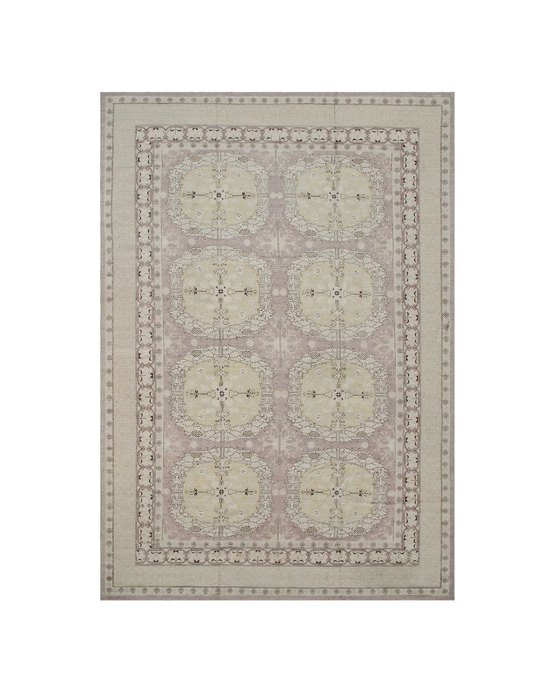10'x15' Fine Pink Cream Spanish Design Ariana Transitional Rug