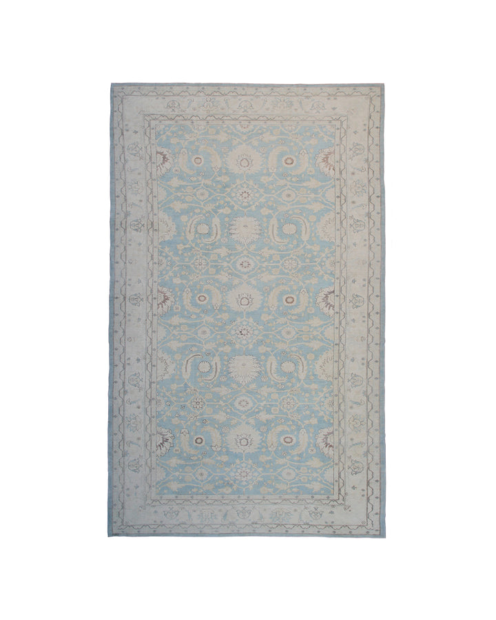 10'x17'Large Blue Sultanabad Design Ariana Traditional Rug