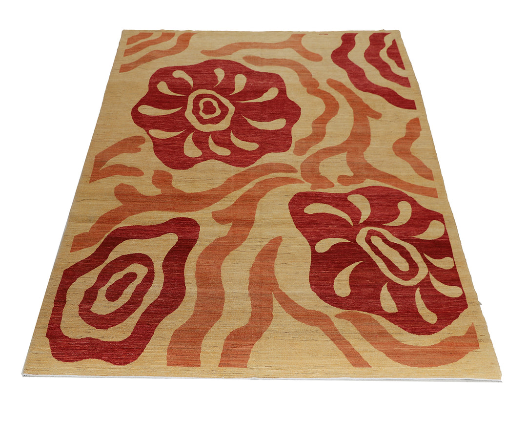 10'x8' Modern Area Rug | Wool Hand-knotted Area Rug