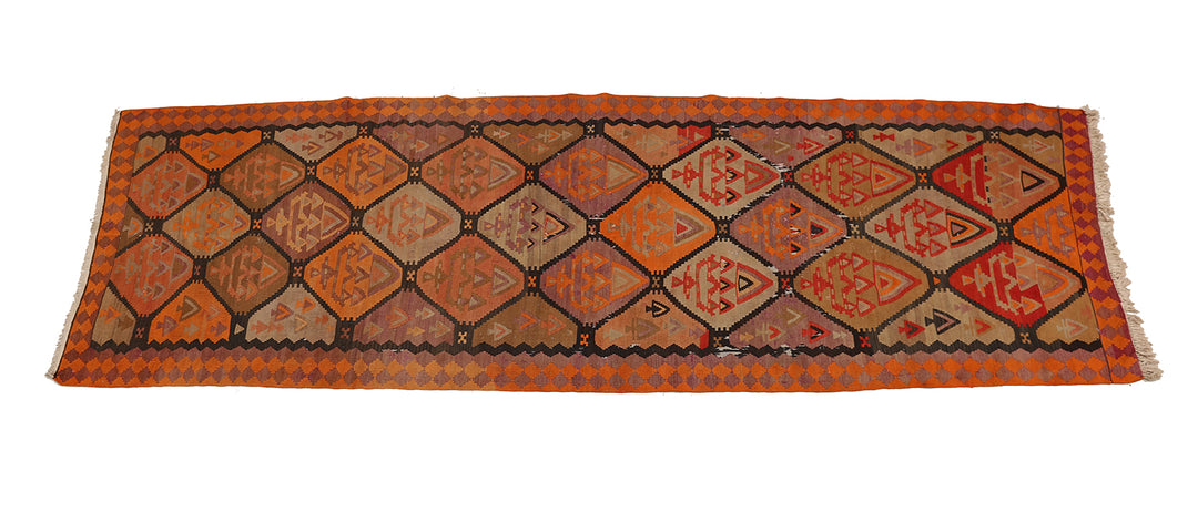5'x16' Vintage Persian Kilim | Persian Tribal Kilim | Flatweave Rug