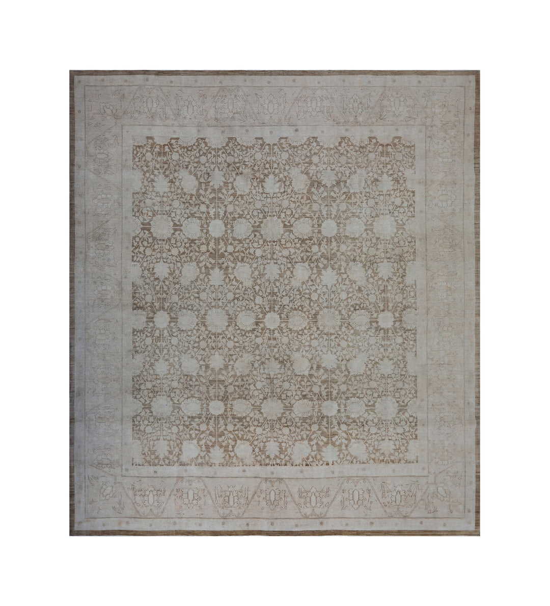 13'x14' Large Square Hand-Knotted Tabriz Rug | Haji Jalili Rug