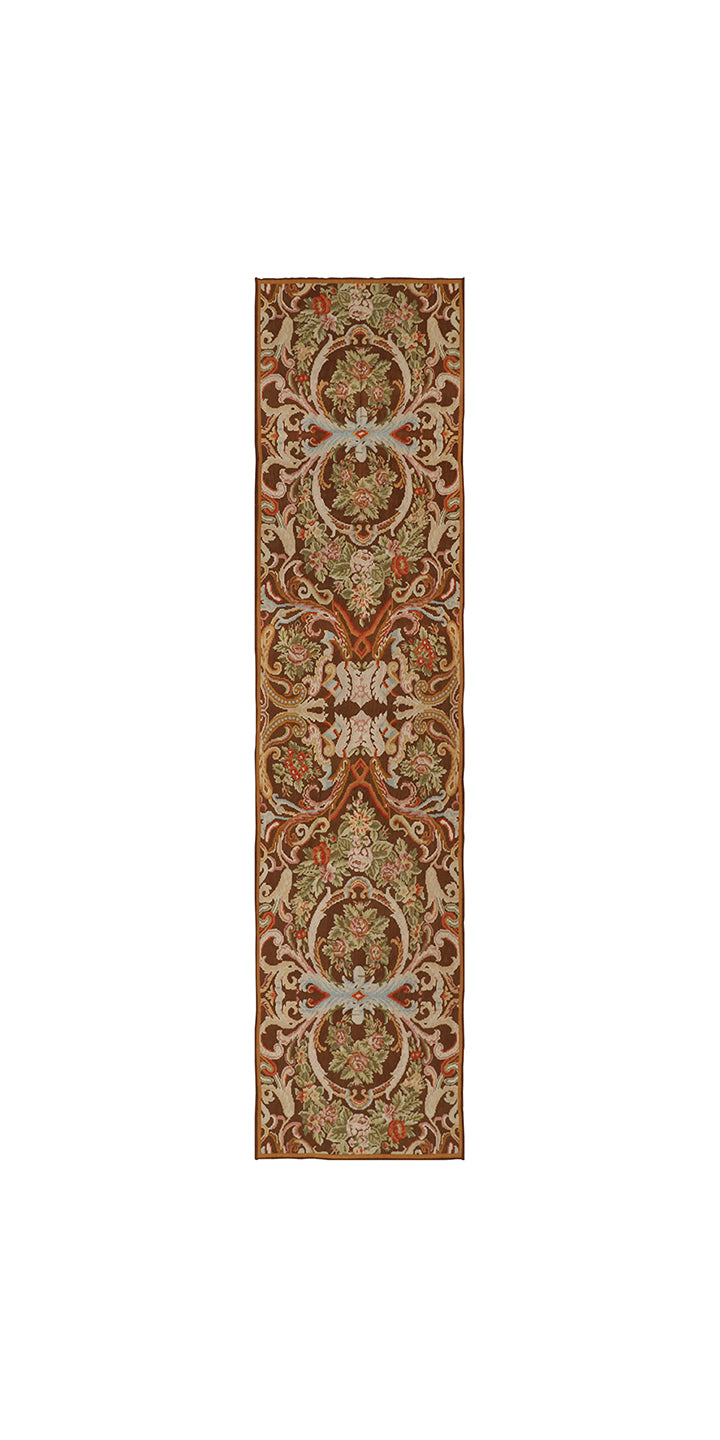 4'x17' Oriental Rug | Handwoven Runner | Ottoman Design | Ariana Kilim Collection