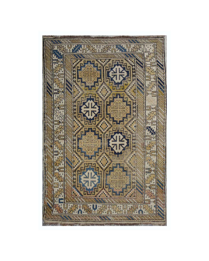3'x5' Antique Rug | Caucasian Design | Antique Shirvan Rug