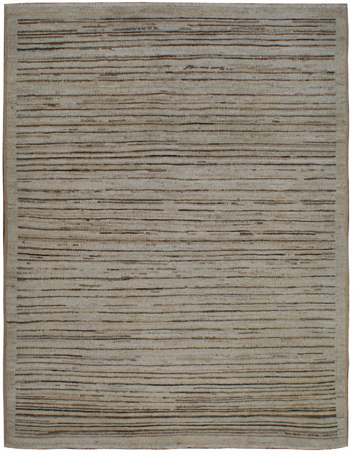 3'x4' small Stria Ariana Modern Hand Knotted Wool Rug