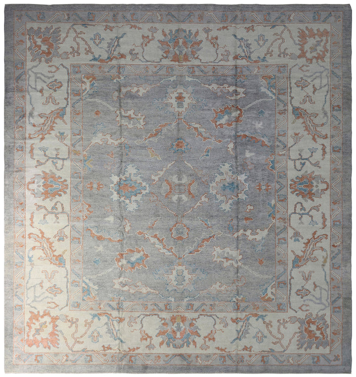 11'x13' Turkish Oushak Rug | Hand-knotted Wool Rug