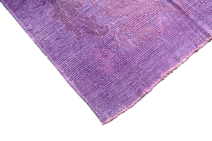 11x14 Overdyed Purple Turkish Ushak Rug | Modern Arts & Crafts