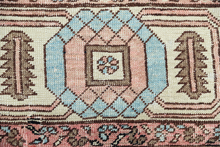 11'x15' Antique Persian Bakhshayesh Rug | Hand-Knotted | Blue & Ivory