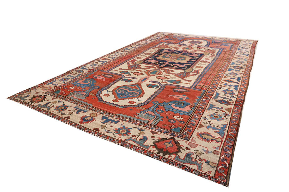 11'x20' Antique Persian Rug | Bakhshayesh Large Area Rug