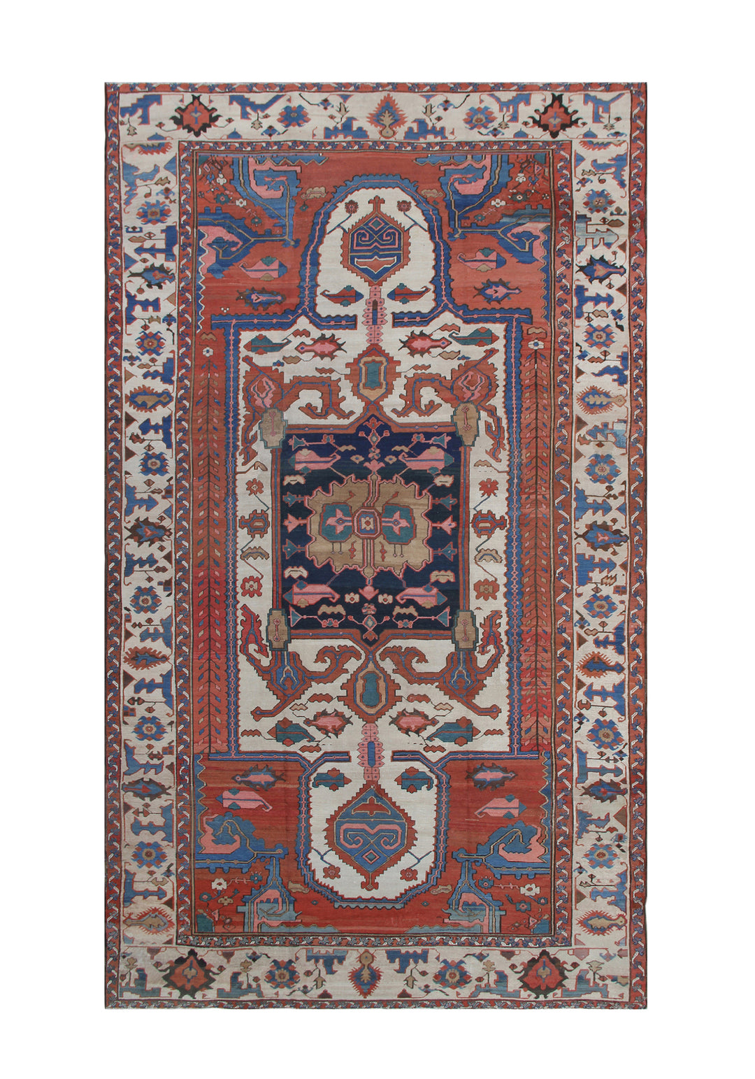 11'x20' Antique Persian Rug | Bakhshayesh Large Area Rug