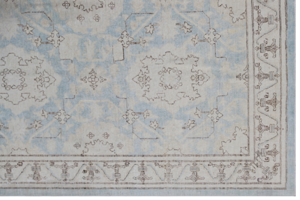 Blue Wool Hallway Runner | Agra Design Wool Runner Rug