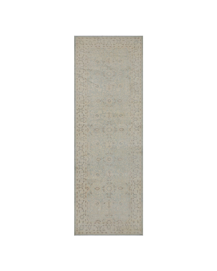 11'x4' Wool Runner | Persian Tabriz Design Hallway Runner