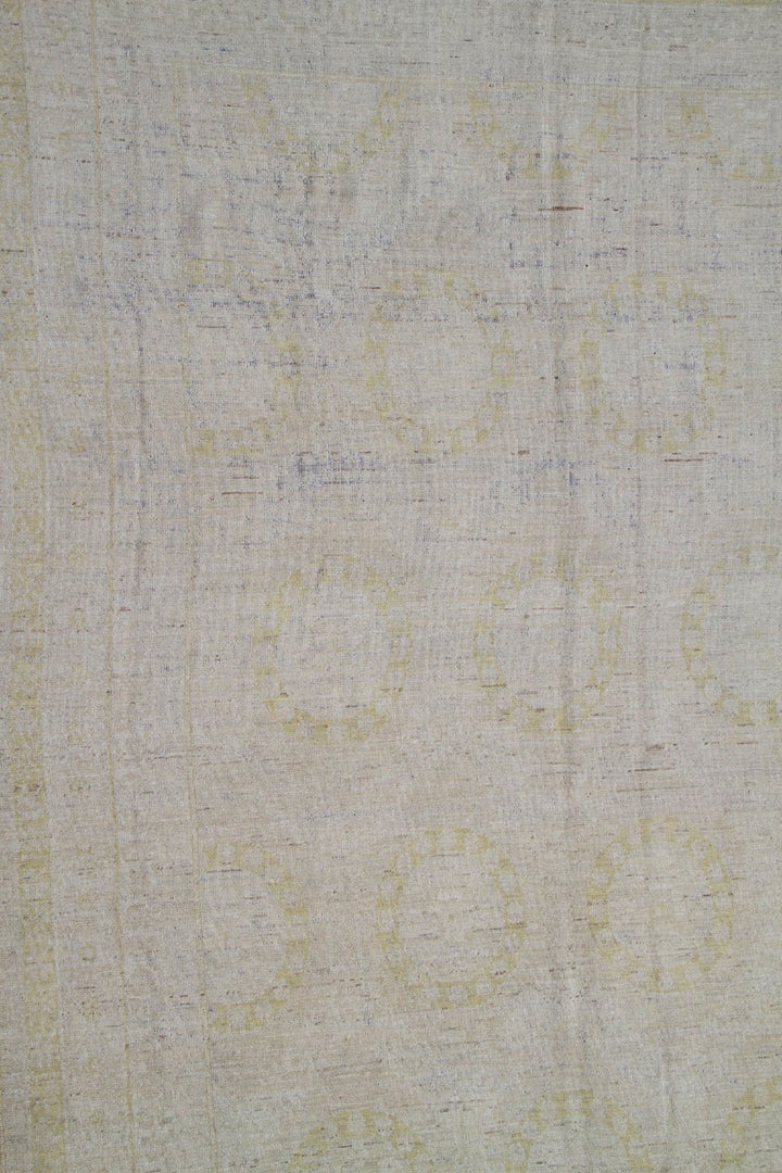 11'x8' Hand-Knotted Rug | Pale | Vintage Khotan Design