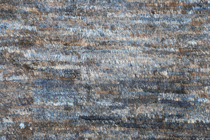 12' x 15' Ariana Moroccan Style Solid Navy Rug | Barchi Hand-Made Area Rug