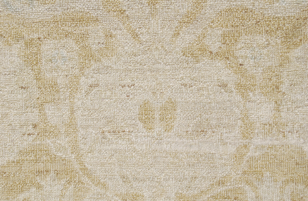 5'x8' Ariana Fine Gold Cream Transitional Spanish Design Hand Knotted Medium Size Rug