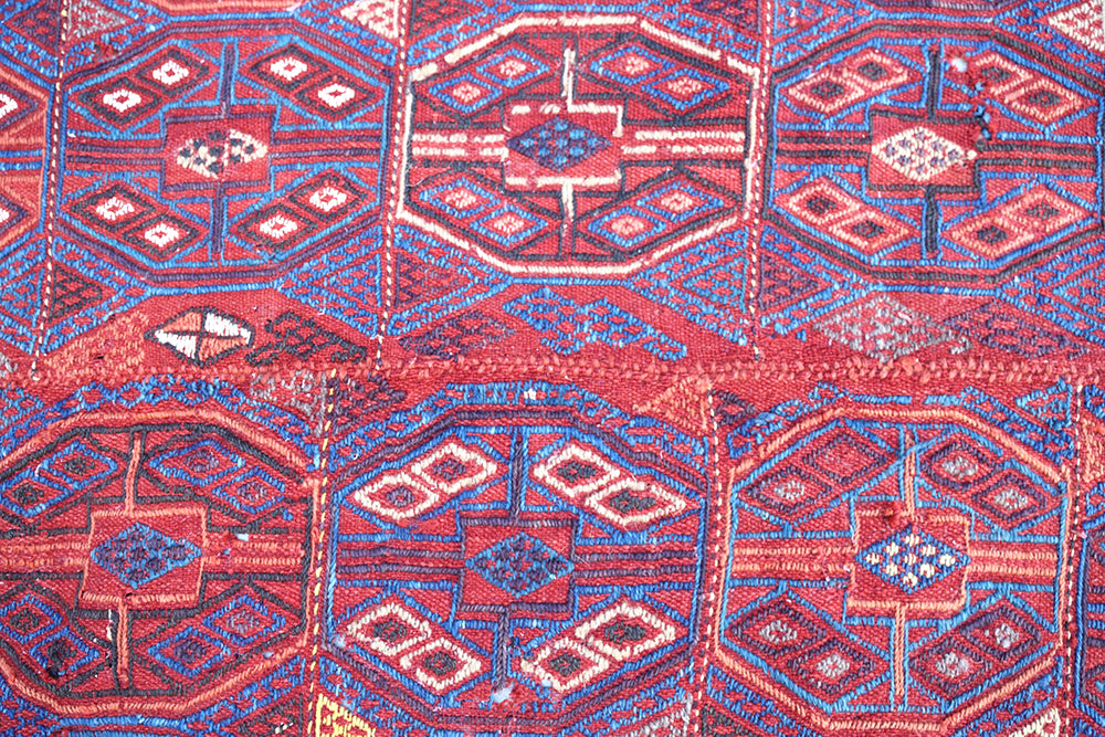 5'x6' Rare Antique Persian Verneh Jajim | Tribal Geometric | Ariana Rugs