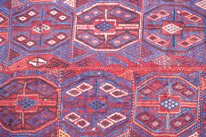 5'x6' Rare Antique Persian Verneh Jajim | Tribal Geometric | Ariana Rugs