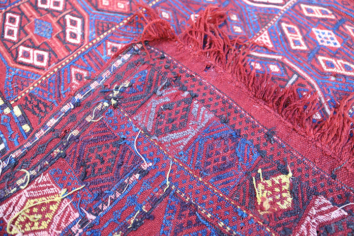 5'x6' Rare Antique Persian Verneh Jajim | Tribal Geometric | Ariana Rugs