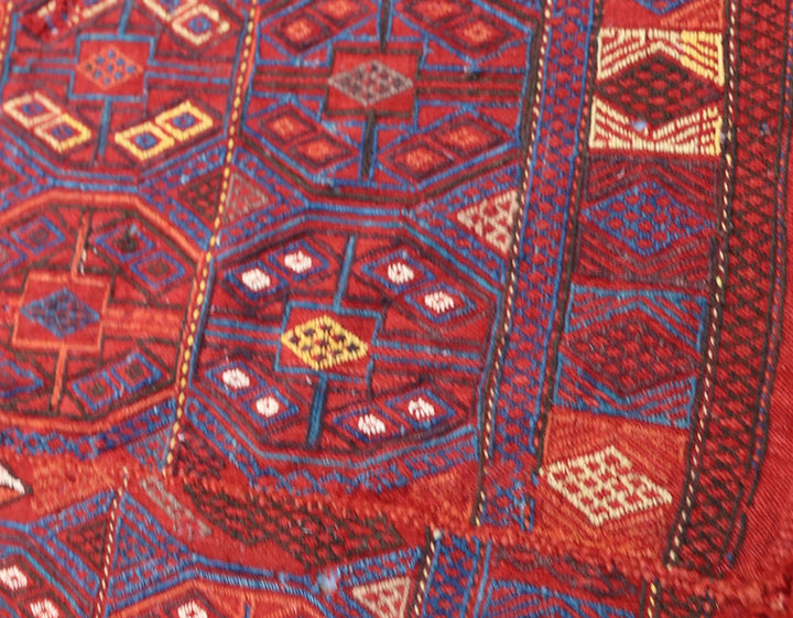 5'x6' Rare Antique Persian Verneh Jajim | Tribal Geometric | Ariana Rugs