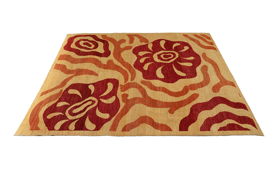 10'x8' Modern Area Rug | Wool Hand-knotted Area Rug