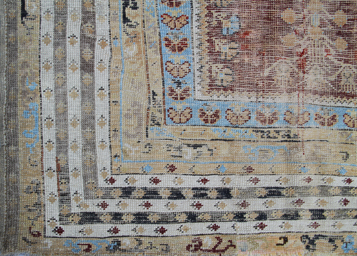 4'x6' Antique and Semi Antique Turkish Prayer Rug