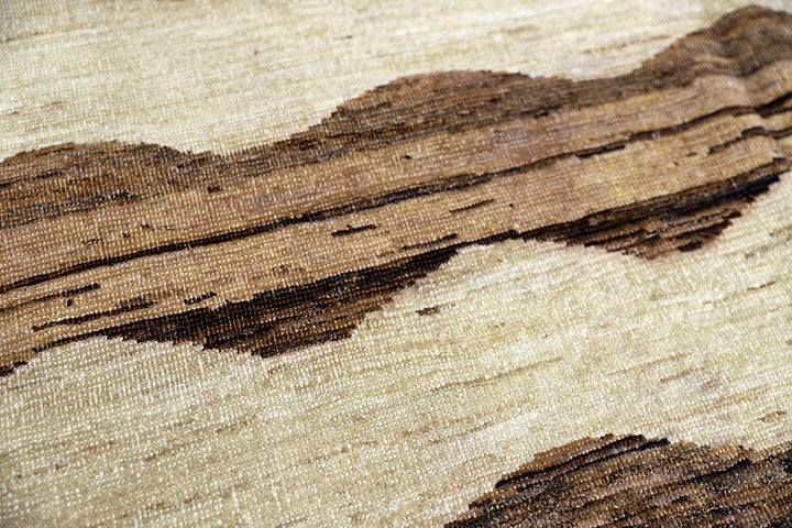 5'x7' Hand-Knotted Wavy Modern Design Area Rug | Crafted in Afghanistan