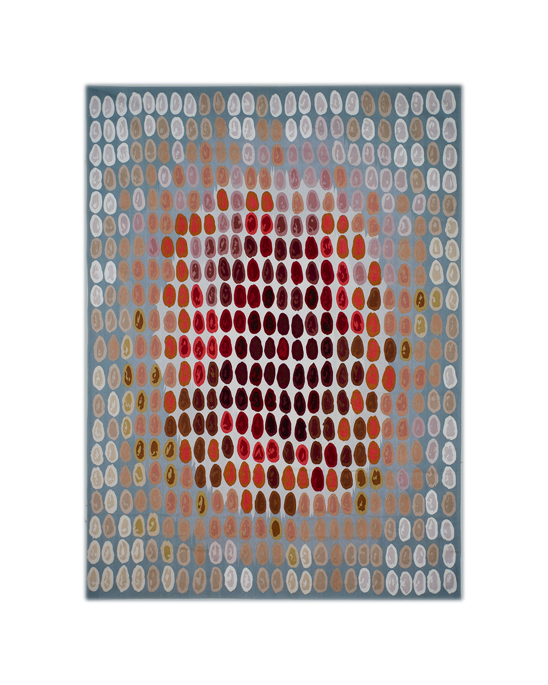 13'x16' Modern Aubusson Rug | Handwoven Wool & Silk Luxury Carpet