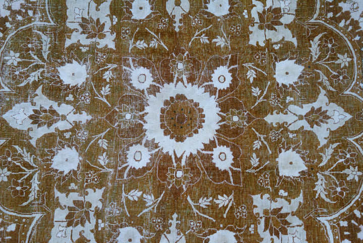 Rare One of a Kind Antique Persian Tabriz Medallion Rug