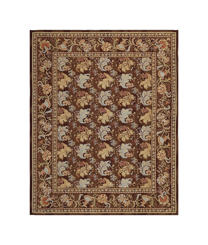 12'x15' Brown Bessarabian Kilim Rug | Handwoven Wool Ariana Kilim