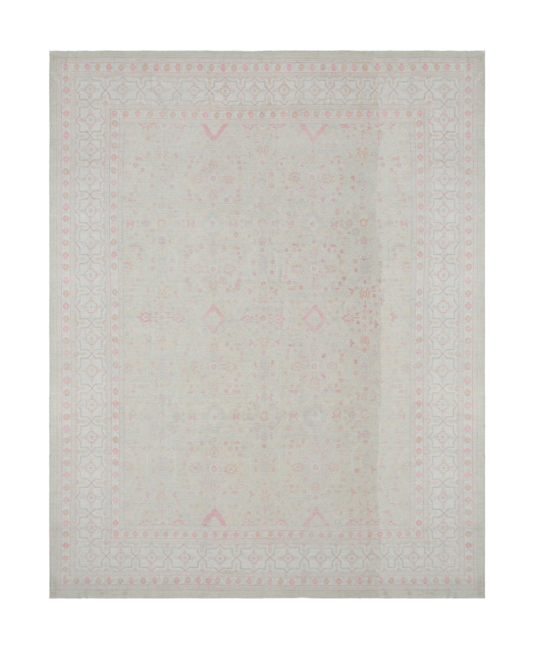 12'x15' Hand-Knotted Rug | Organic Wool & Silk | Fine Tabriz Rug